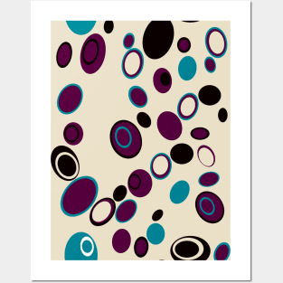 Bubbles pattern Posters and Art